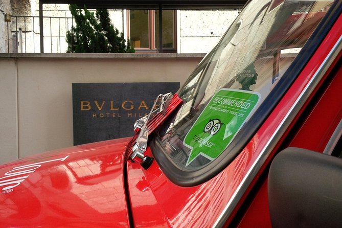 2 hour Vintage Fiat 500 Central City Tour in Milan - Riding Milan in a vintage Fiat 500, the good and the tight