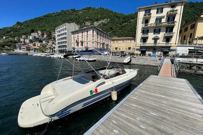 2 Hours Private and Guided Cruise to Lake Como Mostes boat - Starting at the Como pier, and getting your bearings fast