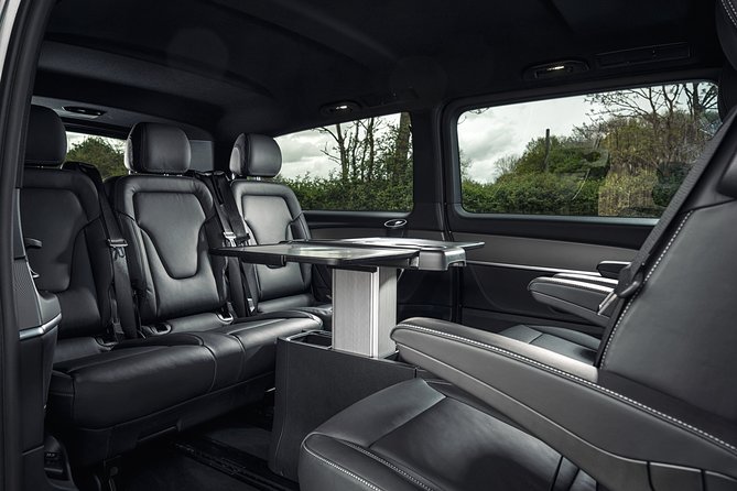 Airport Transfer: Milan to Malpensa Airport MXP by Luxury Van - Inside the Van: Disinfection, Water, Sanitizer, and Real Capacity