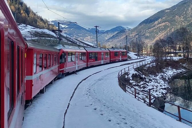 Bernina Red Train, Swiss Alps & St Moritz From Milan - The Bernina Red Train: the UNESCO ride that does the heavy lifting