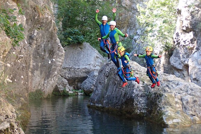 Canyoning "Family-Fun" - family friendly Canyoningtour - What you actually get: guide, safety gear, park fees, and waterproof photos