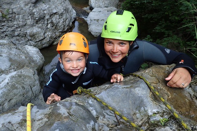 Canyoning "Family-Fun" - family friendly Canyoningtour - Tremosine sul Garda start: gear up, get briefed, then go