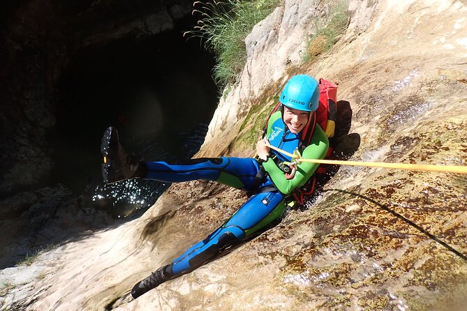 Canyoning "Vione" - advanced Canyoningtour also for sportive beginner - Free picture service in the waterproof chaos zone
