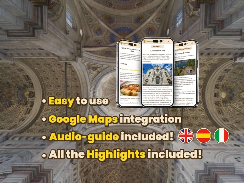 Como: Digital Audioguide made with a Local for your Tour - Como’s main monument route, designed for choosing what to linger on