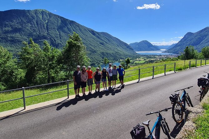 E-Bike Tour around Three Lakes and Idyllic Mountain Life - Naggio to the Lake Lugano first glimpse: panoramic payoff