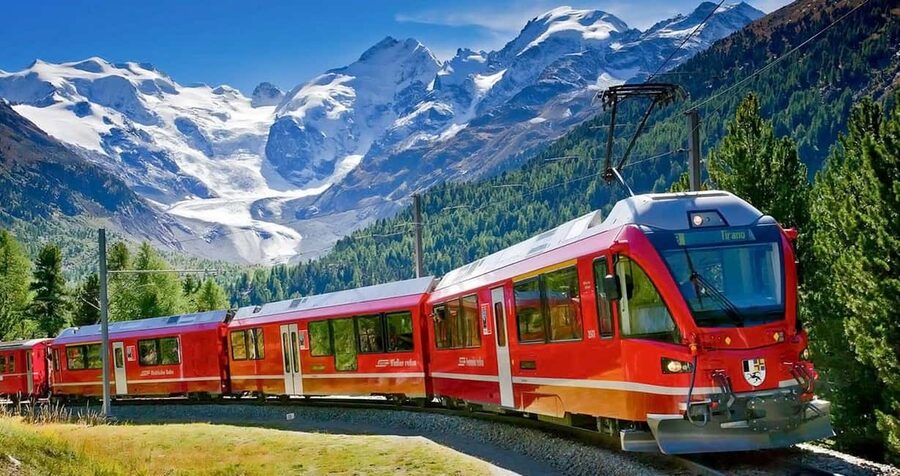 From Milan: Bernina Express Train and St. Moritz Tour by Bus - Second Class on the Bernina Express: Openable Windows Matter