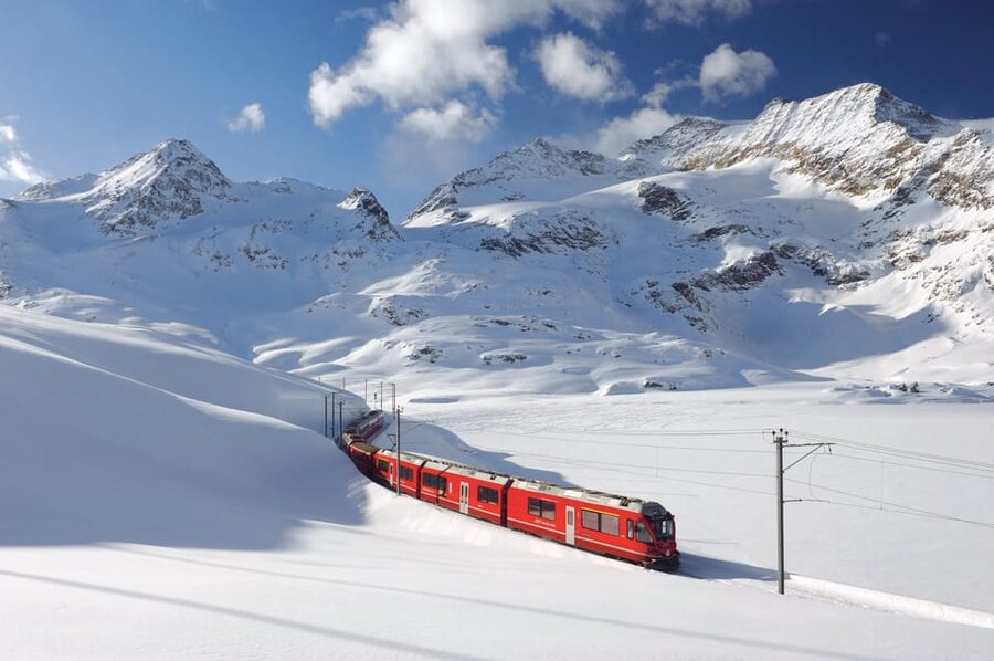 From Milan: Bernina Red Train to St Moritz Guided Tour - Lombardy on the Way Out: Coach Comfort, Lake Como, and Photo Stops