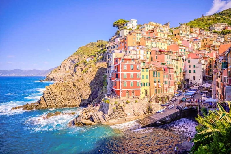 From Milan:Cinque Terre National Park with Limoncino Tasting - Riomaggiore: pastel cliffs, artisan streets, and harbor views