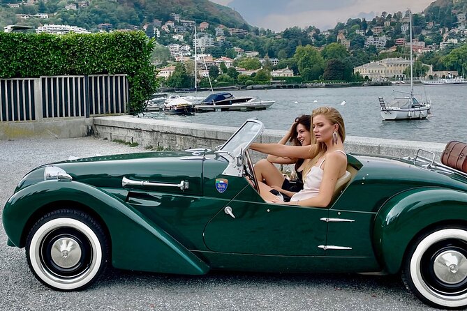 From Milan | Drive a vintage car on Lake Como - Cernobbio: historic center time, lido views, and a real break