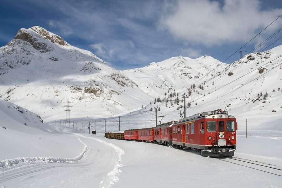 From Milan: Lake Como Cruise, St. Moritz & Bernina Red Train - Lake Como boat cruise before the mountains take over