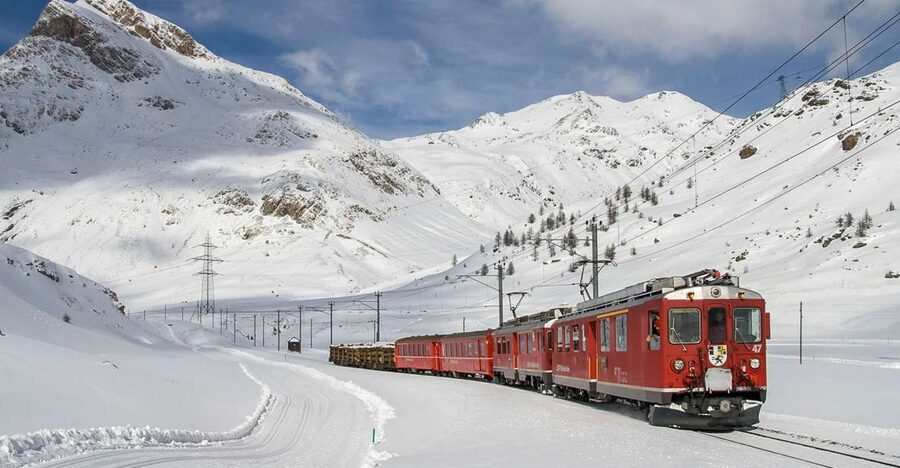 From Milan: Lake Como Cruise, St. Moritz & Bernina Red Train - St. Moritz free time, the glamour is real but expect it to be cold