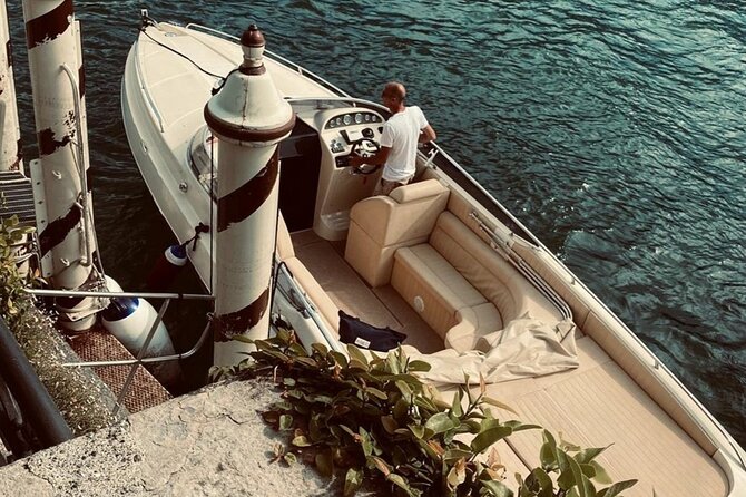 Full-Day Grand Tour, private speedboat at Lake Como - Lenno and Varenna: gelato time and romantic shoreline walking