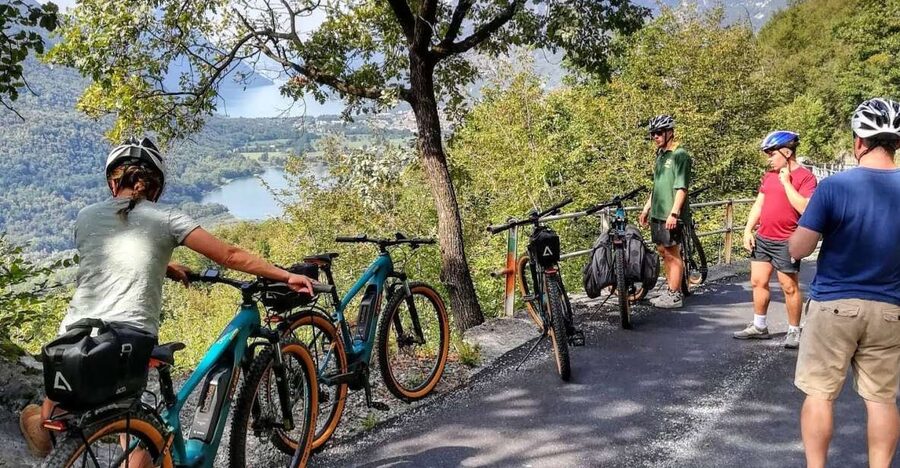 Lake Como to Lake Lugano: E-Bike Three Panoramic Lakes - Meeting Near Piazza Manzoni, Then Getting E-Bike Ready