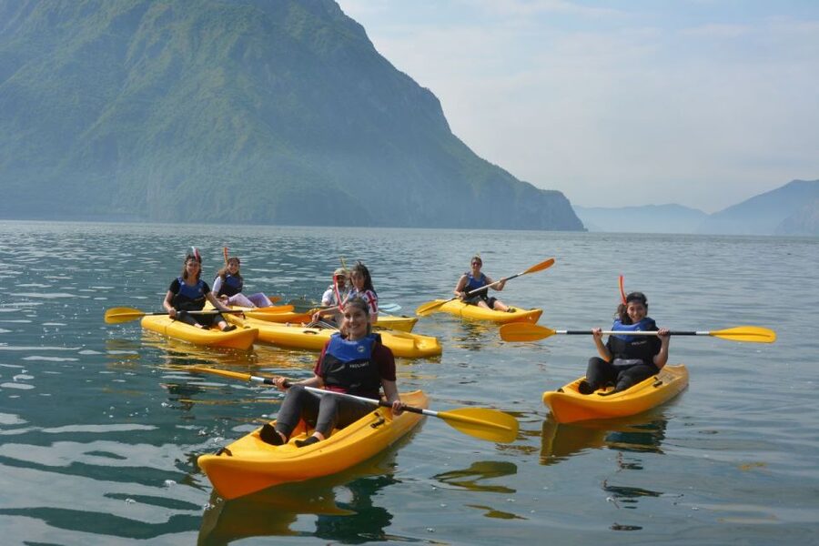 Lake Iseo: Baia del Bogn Kayak Tour - Baia del Bogn looks dramatic from water level