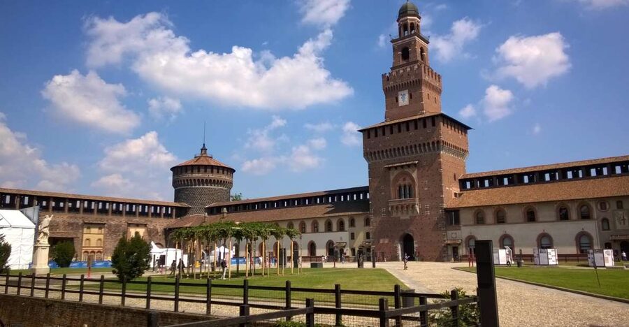 Milan 3–Hour Cultural Bike Tour - Castello Sforza: where Renaissance authority becomes visible