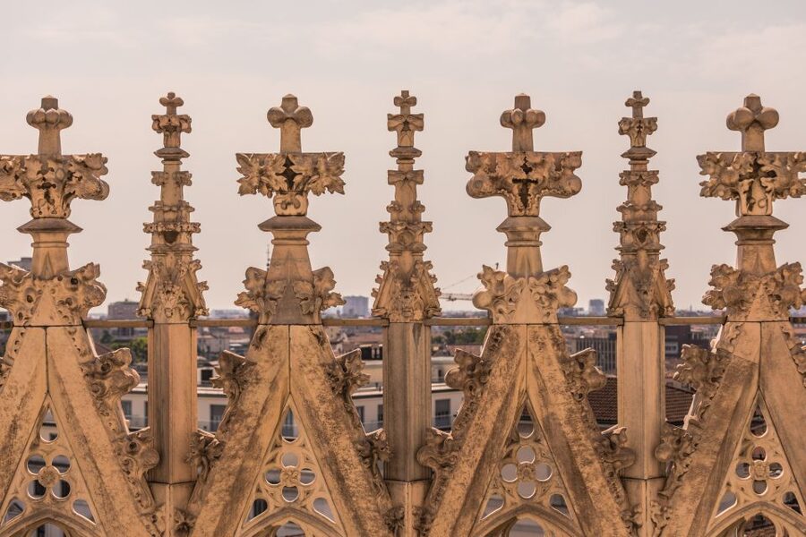 Milan: Cathedral Rooftop Tour - The Golden Virgin Mary and the Top Level Moment