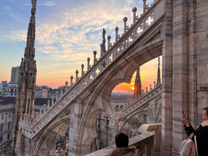 Milan Duomo Rooftops Tour + Optional Hop-on-Hop-off ticket - Elevator First, Then the 50-Step Finish to the Highest Terrace