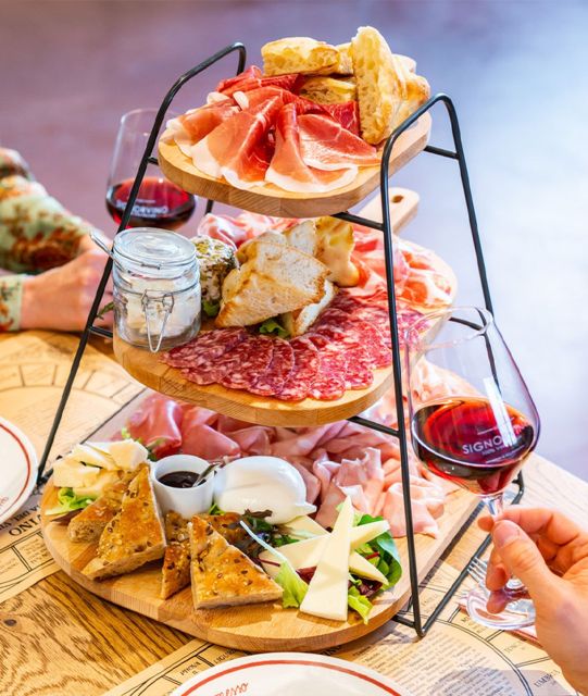 Milan: Duomo with Rooftop Private Tour, Food, & Wine Tasting - The Wine and Food Degustation: 3 to 4 Wines, Plus Cold Cuts and Cheese