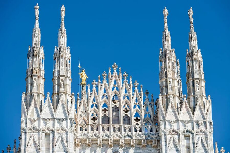 Milan: Guided Walking Tour with Duomo and the Last Supper - Sforza Castle yards, La Scala outside, and Milan’s power map