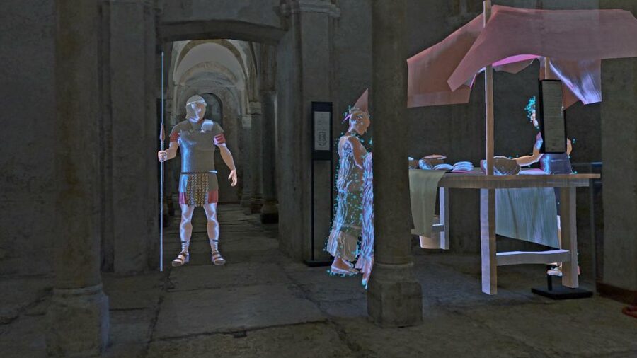 Milan | In the Crypt of time, holographic tour - Finding the entrance near Pinacoteca Ambrosiana