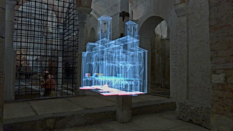 Milan | In the Crypt of time, holographic tour - Chronovisor mixed reality: what you’re actually doing