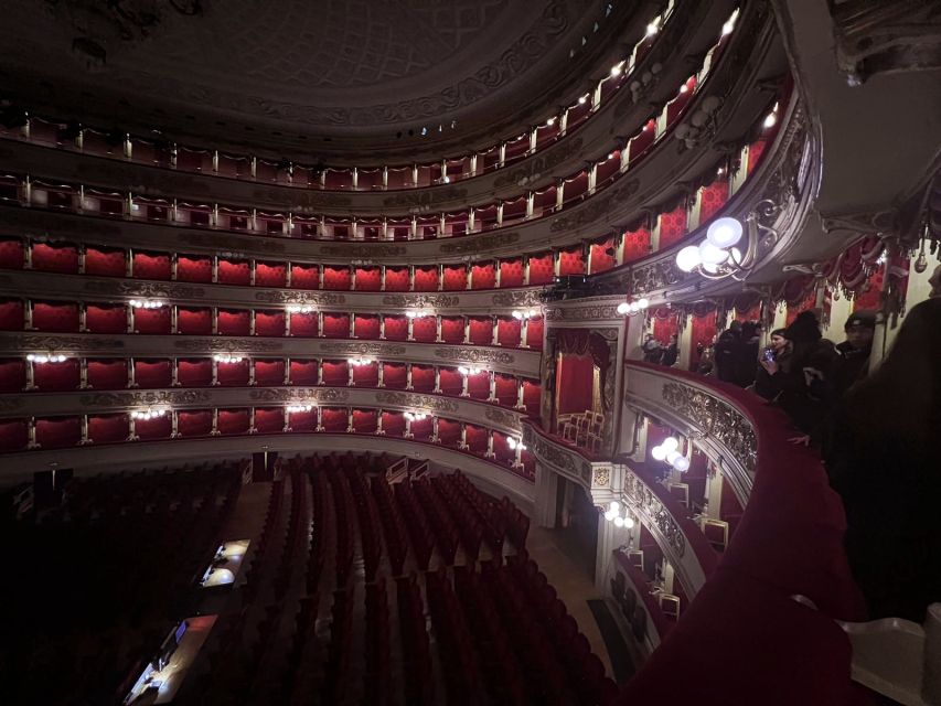 Milan: La Scala Theatre Skip-the-line Guided Tour - Inside La Scala: Neoclassical Lines, the Crystal Chandelier, and More