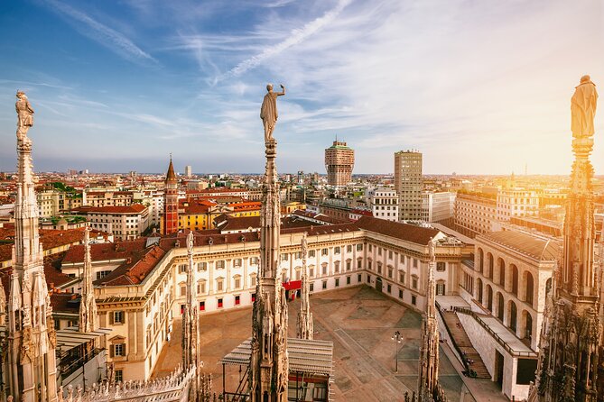 Milan Small Group: Duomo & Rooftop, Sforza Castle, Gelato Tasting - Galleria Vittorio Emanuele II and Piazza della Scala from the outside