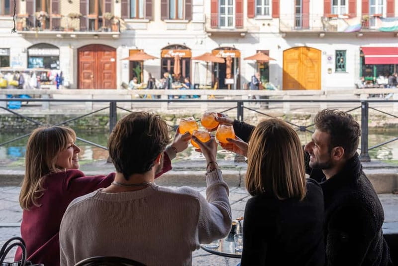 Milan: Sunset Navigli Food & Drinks Tour with a Local - Stop 4 local restaurant: beer, wine, and regional food bites
