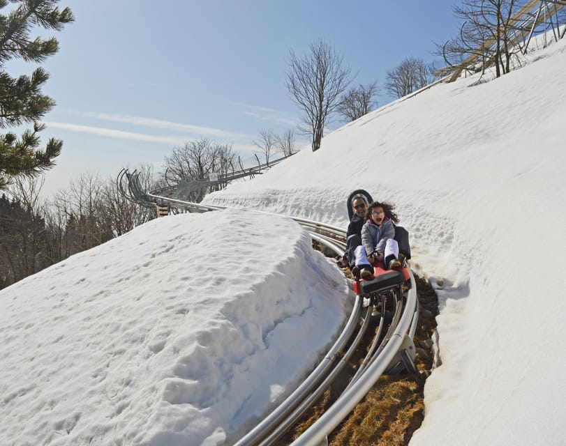 Stresa: Alpyland Alpine Coaster Ride on Mount Mottarone - The 360° panorama from Mount Mottarone is the real payoff