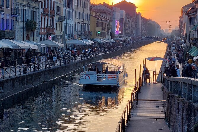 Sunset Navigli Boat Tour in Milan with Optional Aperitivo - Navigli at sunset: why this canal stretch works for a quick cruise