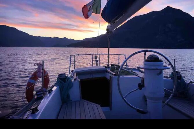 Sunset sailing on lake Como with Private Skipper - Price and value: $712.32 per group up to 9 people