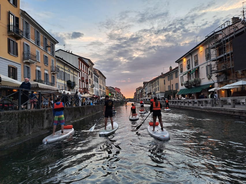SUPMindfulness on Navigli: wellness experience in Milan - Beginner ready SUP technique, dry-land practice, and real safety