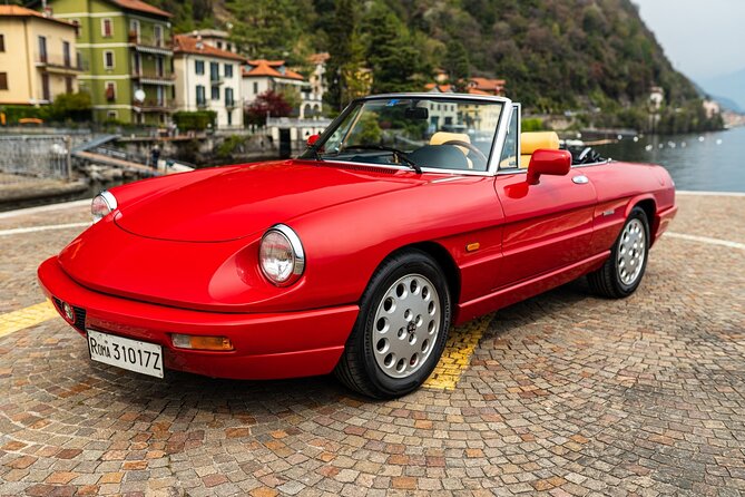 Vintage car rental on the lake for a day - Pickup, mobile ticket, and app signing that saves time